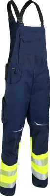 Produktbild von KÜBLER REFLECTIQ Latzhose Klasse 1 warngelb/dunkelblau  3208 8340-3448-29