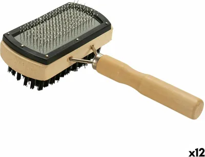 Obrázek produktu pro Kartáč na psy Mascow AR1807084 Brown Grey 10 x 17 x 5 cm Double (12 kusů)