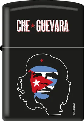 Produktbild von Zippo Che Guevara Benzinfeuerzeug - Revolutionäres Design in Schwarz Matt