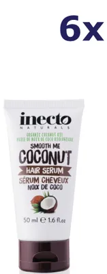 Produktbild von 6x Inecto Naturals Haarserum Kokosolie 50ml
