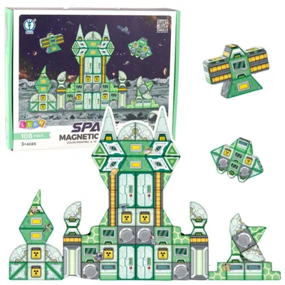Zdjęcie produktu dla Klocki magnetyczne kosmos 108el