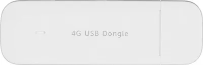 A white 4G USB dongle is shown against a white background.