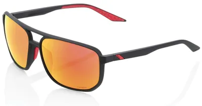 Image de 100% Konnor Aviator Square Brille Soft Tact Black