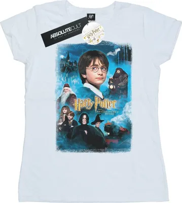 Produktbild von Harry Potter - "Philosopher's Stone" T-Shirt für Damen BI23753 (XL) (Weiß)