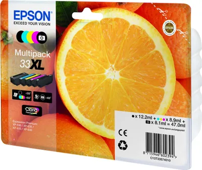 Immagine prodotto di Patrone Epson 33 5er-Pack black + color XL             T3357