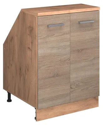 Zdjęcie produktu dla Szafa skosna Vicco Rion Sonoma 60 x 81.6 cm z 2 drzwiami, korpus szafy głębokość 60 cm, Model 60538