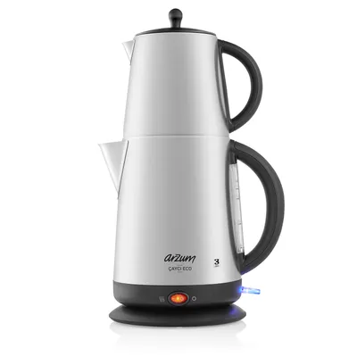 Produktbild von Arzum Cayci AR 3072 ECO INOX Elektrische Teemaschine Hochwertige Edelstahl