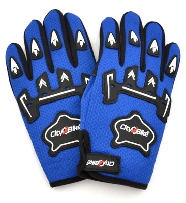 Produktbild von Kinder Motorrad Cross Quad Handschuhe Blau L