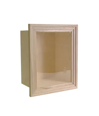 Produktbild von Vitrine mit Plexiglas 23,5 x 28,5 x 14 cm – Holz – Artemio