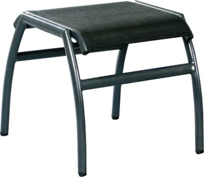 Produktbild von Inko Fußhocker Frisco Alu/Textilen Sitzhocker 45x48x46 cm 3 Farben zur Auswahl