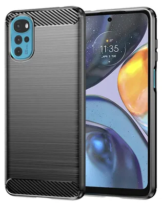 Obrázok produktu pre Techsuit Carbon silikónové puzdro na Motorola Moto G22 – čierne