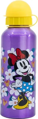 Zdjęcie produktu dla Aluminiowa butelka do picia Disney Minnie, 530 ml, z bezpiecznym zamknięciem
