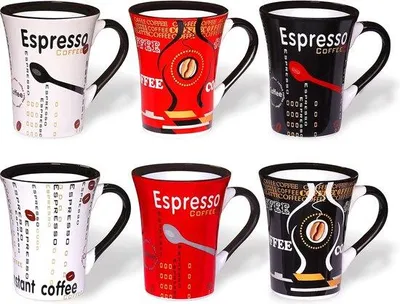 Produktbild von Famanu Kaffeetassen Set – Moderne Keramiktassen – 125 ml