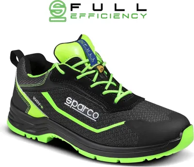 A studio shot of a single safety shoe.