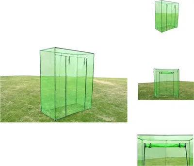 Produktbild von vidaXL Gewächshaus Stahlrahmen PVC - Gewächshäuser