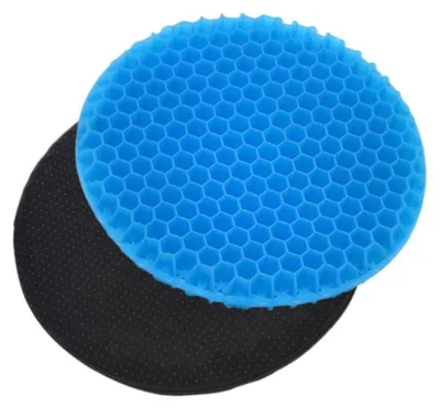 Image de Omgoods - Coussin en gel pour soulager les douleurs dorsales, adapté aux chaises de bureau, avec revêtement antidérapant