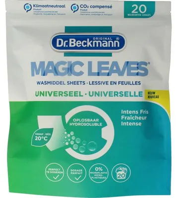 Image de Dr Beckmann Magic Leaves Universal - Bandelettes de lavage - Lingettes détergentes