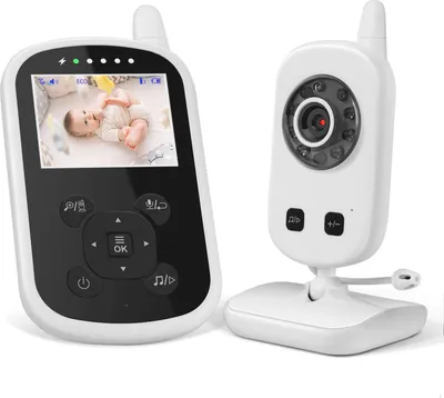 Produktbild von Babyphone mit Kamera Video Baby Monitor 2,4 GHz Gegensprechfunktion ECO Modus Lange Akkulaufzeit Nachtsicht Temperatursensor Schlaflieder