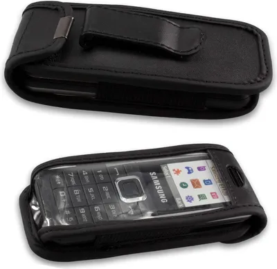 Immagine prodotto di Custodia in pelle con clip da cintura per Samsung E1120