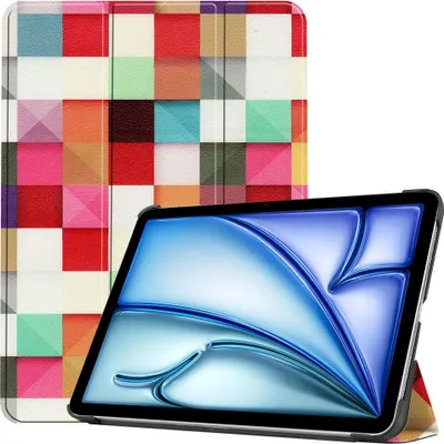 Produktbild von iPad Air 11 (2024/2025/2026) Hülle - Coverup Tri-Fold Ständer Klapphülle mit Schlaf/Wach-Funktion - Colour Squares