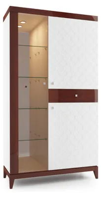 Immagine prodotto di Vetrina dal design moderno Vetrina in vetro Vetrina espositiva Scaffale VI - W2A
