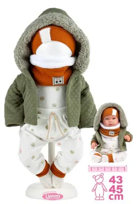 Obrázok produktu pre Llorens M844-65 Oblečenie pre bábiky NEW BORN, veľkosť 43–45 cm