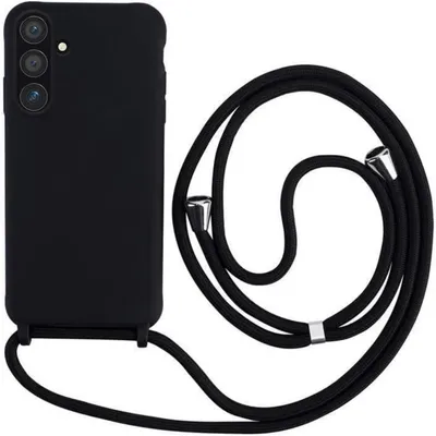 Produktbild von Handyhülle mit Band zum Umhängen für Samsung Galaxy S23 FE - Schwarz