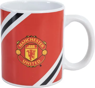 Obrázek produktu pro Manchester United FC - Hrnek na kávu "Core", pruhovaný TA12740 (jedna velikost) (červená/černá/bílá)