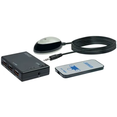 Obrázok produktu pre Schwaiger HDM31A531, HDMI, Čierna, 3840 x 2160 px, 1,2 m, IR, Zlato