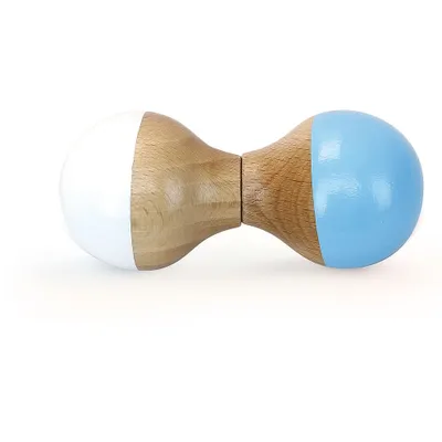 Productafbeelding van Vilac houten rammelaar, wit-blauw