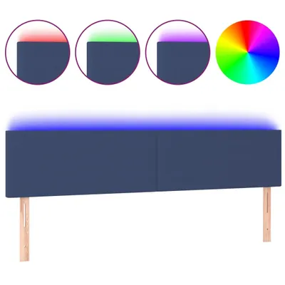 Immagine prodotto di vidaXL Testiera LED blu 180x5x78/88 cm Tessuto
