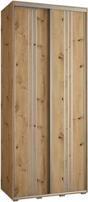 Produktbild von MEBLE KRYSPOL Davos 6 Schrank, zwei Türen - 235,2x100x45 cm - Artisan  Artisan Silber
