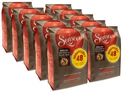 Produktbild von Senseo Kaffeepads Regular / Klassisch, neues Design, 10er Pack, 10 x 48 Pads