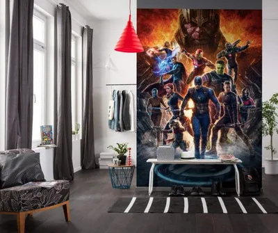 Obrázek produktu pro Komar netkaná tapeta "Avengers vs Thanos" - rozměr: 200 x 280 cm (šířka x výška) - 4 panely