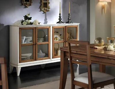 Image de Vitrine buffet style rétro salon armoire commode collection vitrines Nouveau