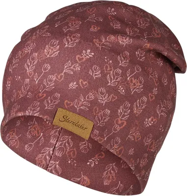 Productafbeelding van Beanie baby en kinderen - Fijn gebreide muts - Borduurmotief olifant - Uni
