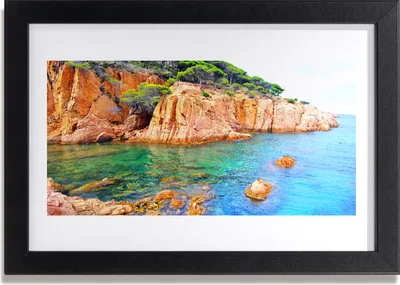 Produktbild von Bild 30x20 MDF-Rahmen Wandkunst Sea Landschaft Rock