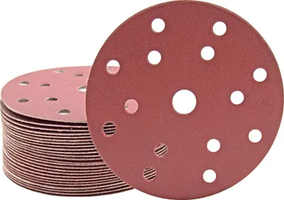 Produktbild von MioTools Fox Klett-Schleifscheiben, 150 mm, 15-Loch, f. Exzenterschleifer, Normalkorund (50 Stk.) K150