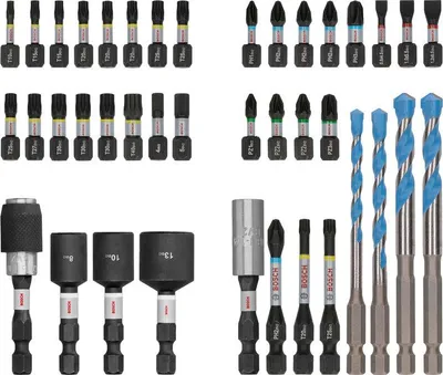 Produktbild von PRO Impact Schrauberbits und Multi Construction Bohrer Set, 40-tlg.