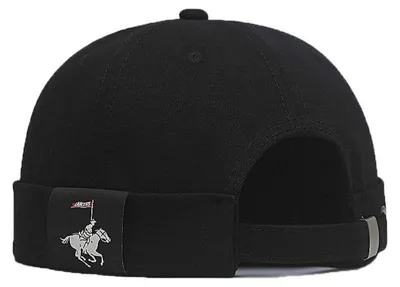 Produktbild von Docker-Cap Herren Mütze Seemannsmütze Hafenmütze Bikercap Basecap Schwarz