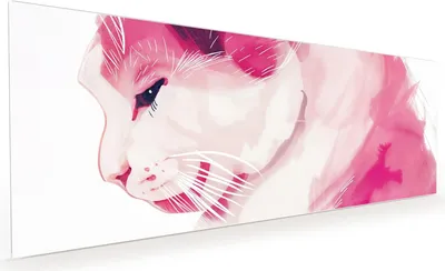 Produktbild von Küchenrückwand Spritzschutz Glas mit Motiv Katzenportrait 40 x 40 cm