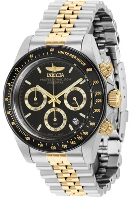 Obrázok produktu pre Invicta Speedway 36739 Pánske Hodinky - Quartz Hnací Mechanizmus - Nerezová Oceľ s Čiernym Ciferníkom - 39 mm