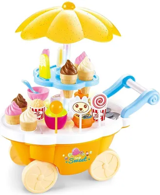 Image de Camion de glaces Jouet Confiserie Magasin Lumière et son 30 pièces Jeu de rôle créatif