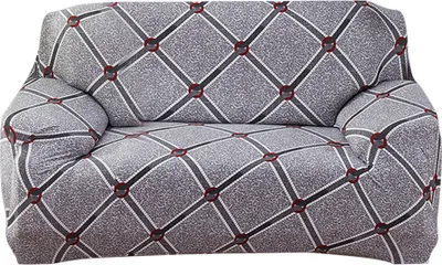 Obrázek produktu pro Elastický potah na pohovku 1 2 3 4místný slipcover Stretch Moderní vzor potahu na pohovku Potah na pohovku (šedá mřížka, 2místný 140cm-190cm)