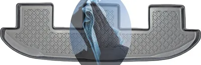 Produktbild von Z521226 TPE-Gummifußmatten kompatibel mit  VW Sharan Trendline 2 Van Kombi 5-türer 2010- 7-Sitzer, 3. Sitzreihe