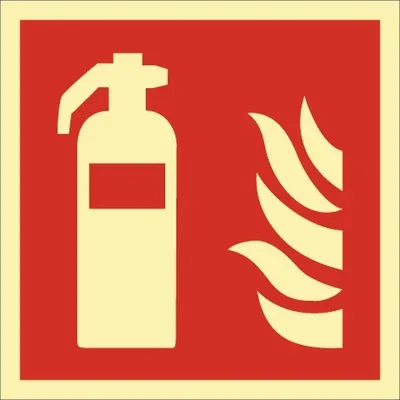 Immagine prodotto di Cartello antincendio DIN EN ISO 7010 L200xW200mm Estintore Ku.