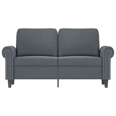 Produktbild von ZMH 2-Sitzer-Sofa Dunkelgrau 120 cm Samt