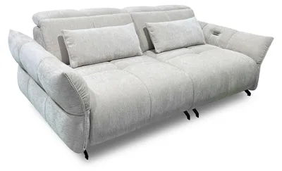 Produktbild von TREANO Funktionssofa beige 3-Sitzer mit elektrischer Relaxfunktion 208x80x110 cm
