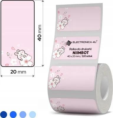 Obrázok produktu pre Samolepiace termálne štítky Niimbot B1 B4 B21 B3S B31 40x20