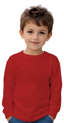 Produktbild von Langarm-T-Shirt aus 100% Baumwolle für Kinder - Kältemantel in Farben, bequem, w